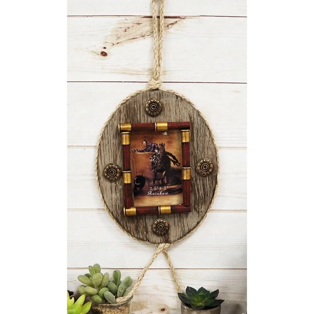 Western 12 Gauge Shotgun ShellsBullets Wall Picture Frame Decor 3.5 X 5